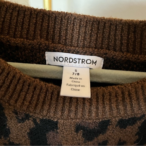 Girls warm leopard sweater - Picture 4 of 4